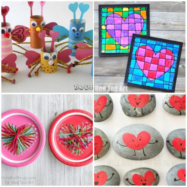 Top Valentines Crafts for Kids - Red Ted Art - Kids Crafts