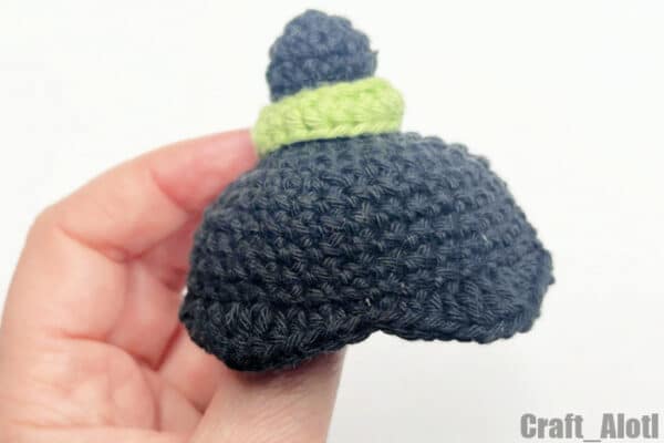 bun hair for crochet doll