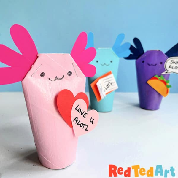 valentines axolotl crafts