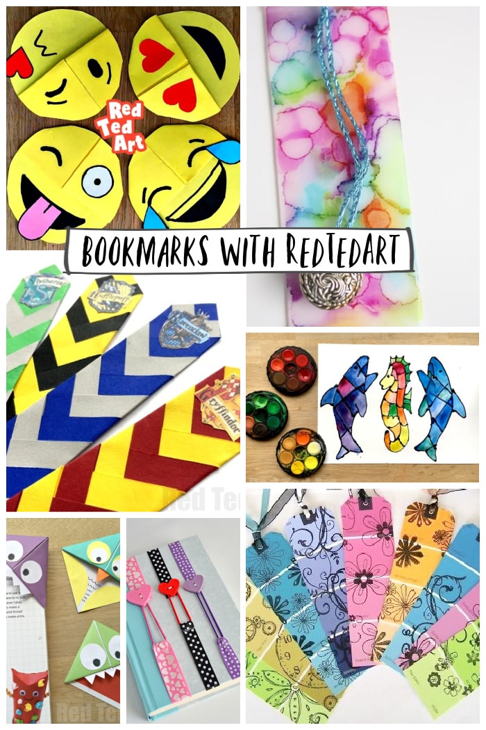 Homemade Bookmarks to Make with Students - Red Ted Art