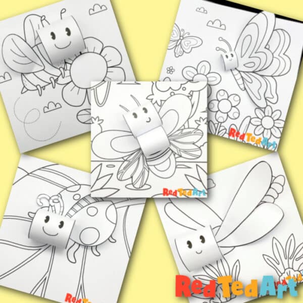 3d Insect coloring pages