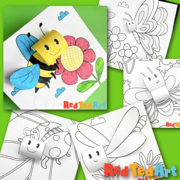 3d insect coloring pages