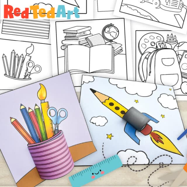20 Back To School Crafts & Ideas - Red Ted Art - Kids Crafts
