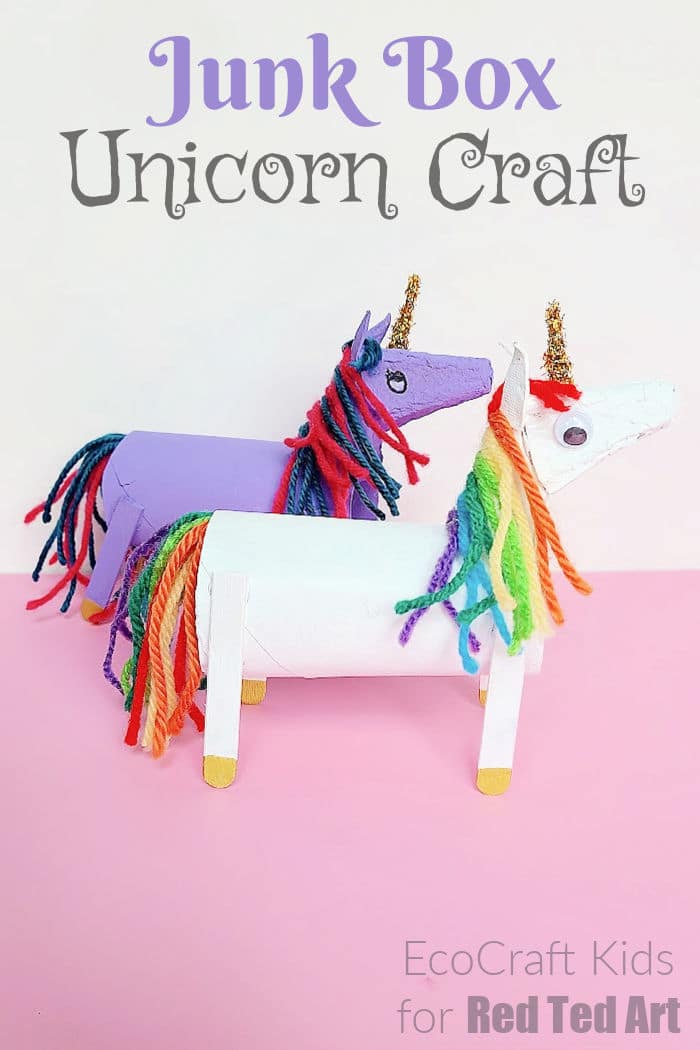 3d Recycled Unicorn Craft for Kids - Red Ted Art - Kids Crafts