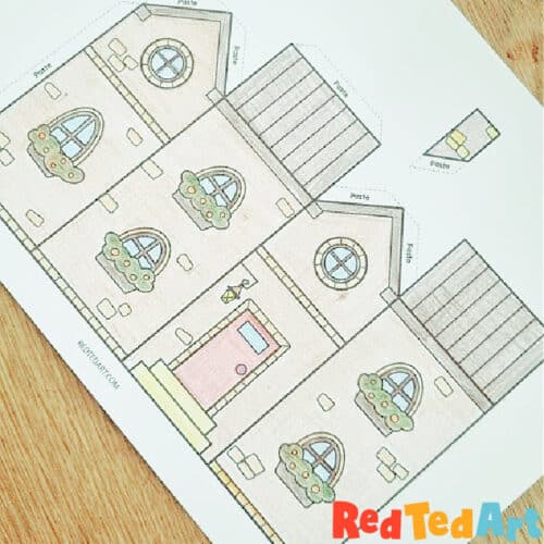 Free Printable Paper House Templates - Red Ted Art - Kids Crafts