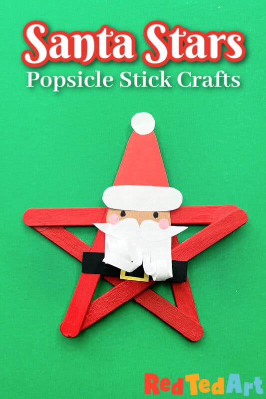 Popsicle stick santa star
