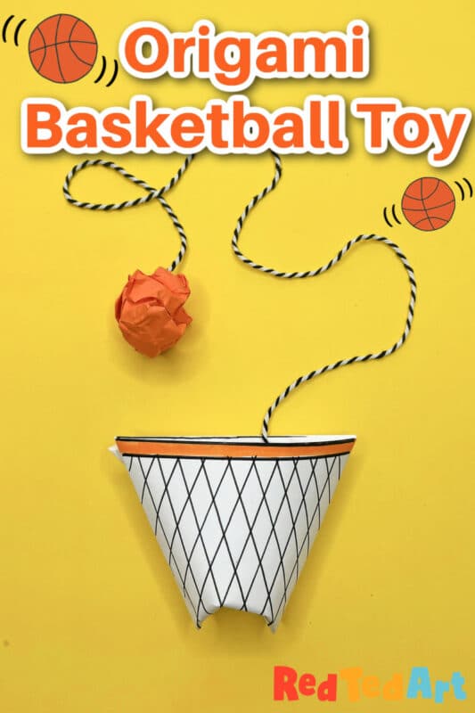 origami basketball toy