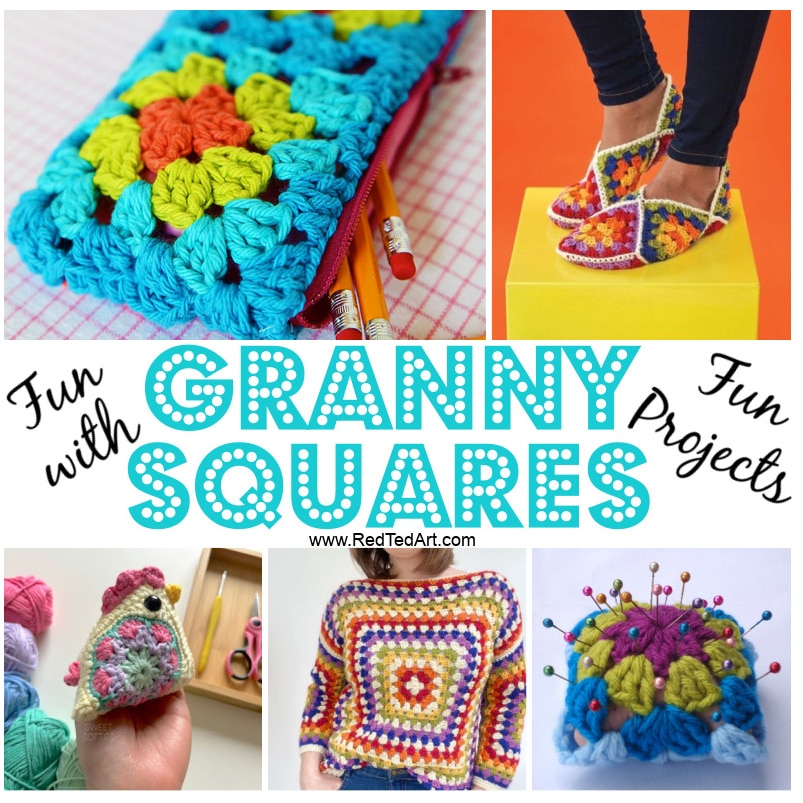 Fun Granny Squares Project Ideas - Red Ted Art - Kids Crafts