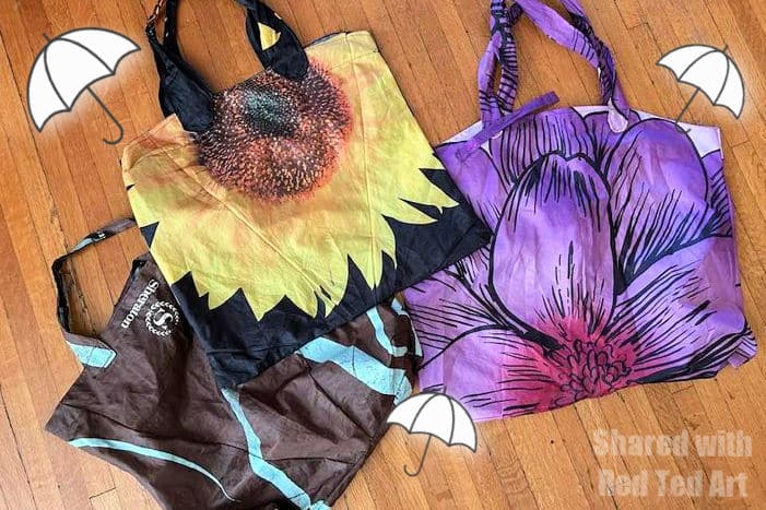 how to make an umbrella tote bag