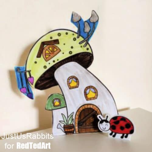 Fun Fairy Garden Printable Coloring Pages - Red Ted Art - Kids Crafts