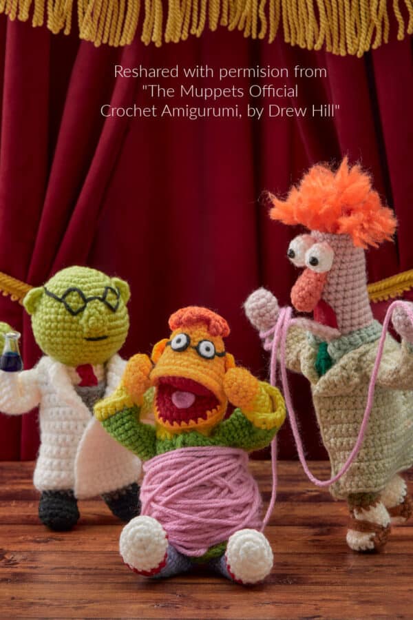 Muppet Pattern Custom The Muppets - Official Crochet Amigurumi - Red Ted Art - Kids Crafts