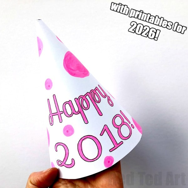 PARTY HAT COLORING PAGES 2026