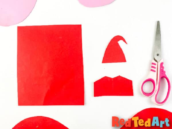 cut a santa hat
