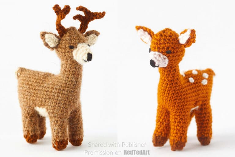 how to crochet a deer and fawn