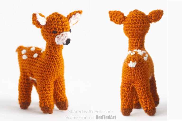Fawn & Deer Crochet Pattern - Red Ted Art - Kids Crafts