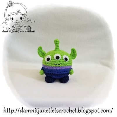 free toy story alien amigurumi pattern