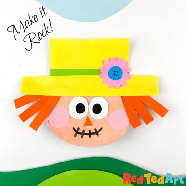 paper plate scarecrow