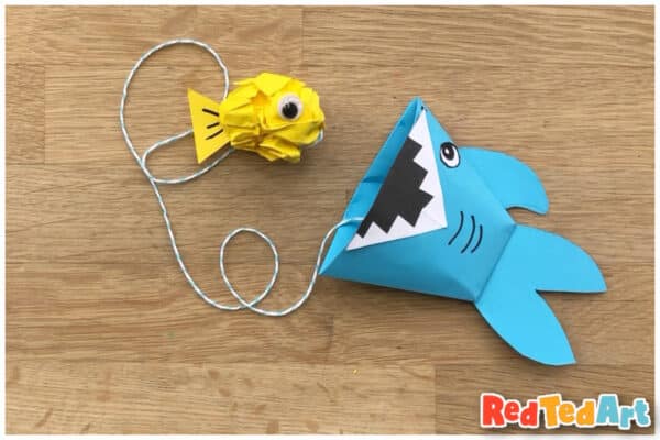 finished paper shark