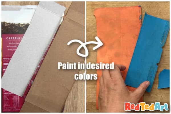 paint your cardboard