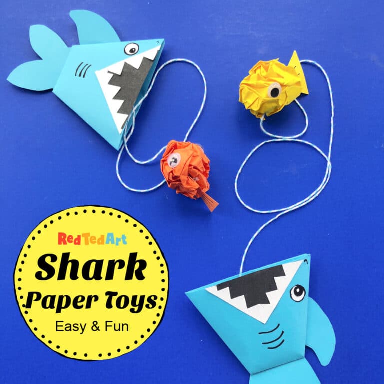 Easy Origami Shark Toy For Kids