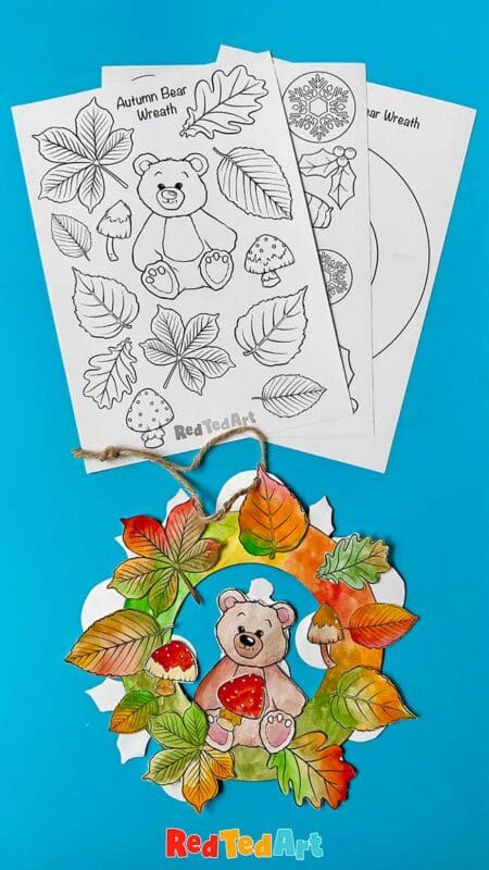 Autumn Wreath coloring pages