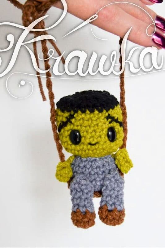 Cute amigurumi frankenstein crochet project for free