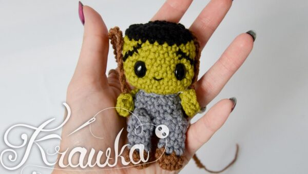 free frankenstein mini crochet pattern