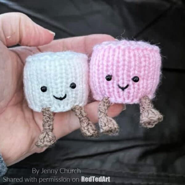 cute Marshmallow knitting pattern for jellycat amuseable fans