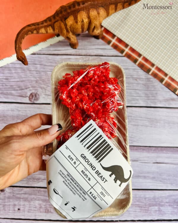 Dinosaur Meat Halloween Rice Crispy Treats