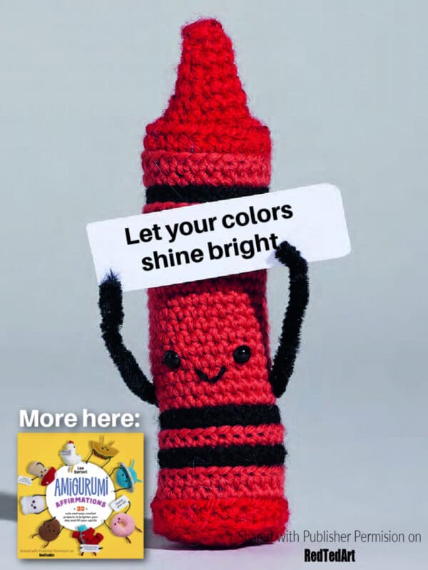 Come and crochet a crayon with me!