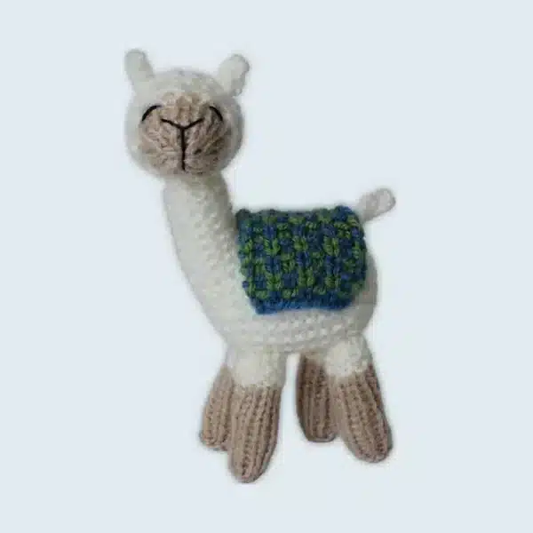 free mini llama knitted pattern