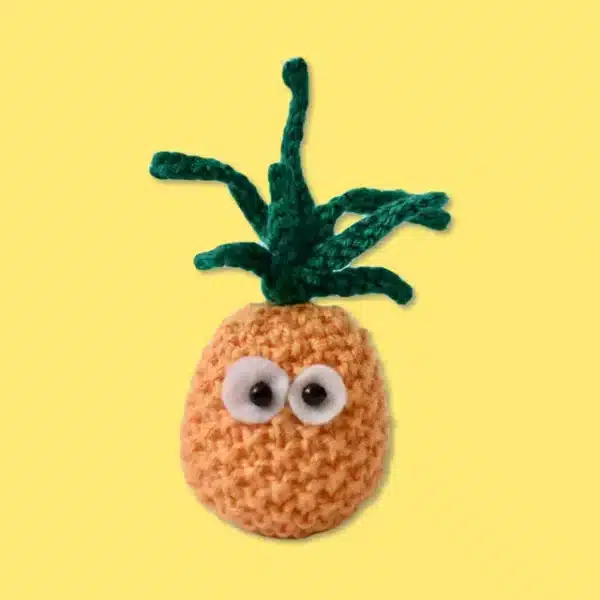 free knitted pineapple project for jellycat amuseables fans
