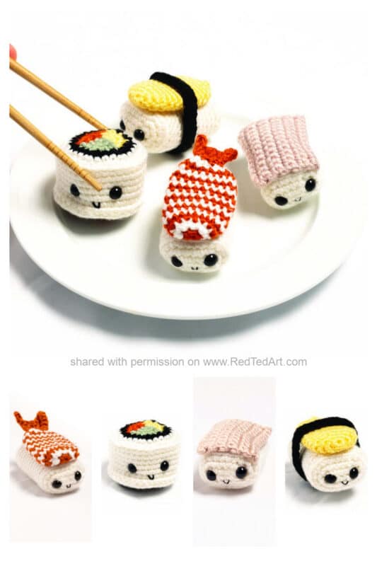 free sushi crochet patterns