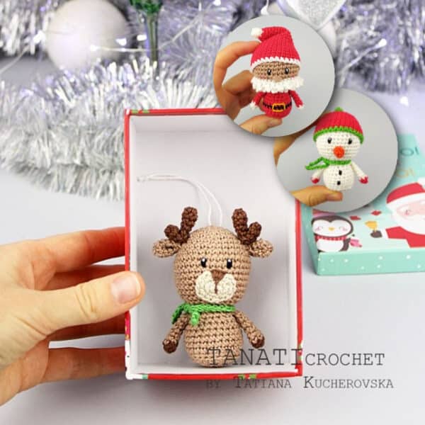 cute free reindeer ornament