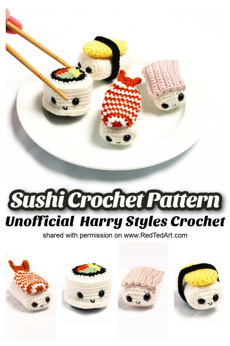 free amigurumi food crochet patterns nigiri sushi