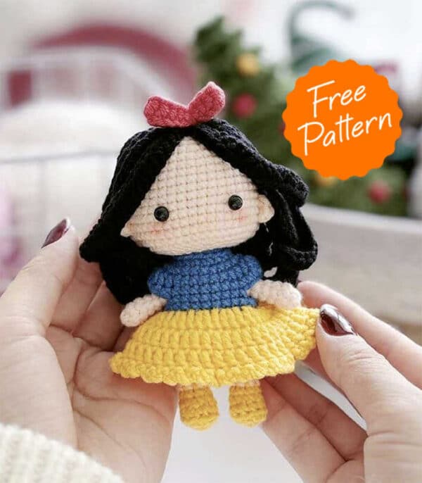 snow white amigurumi crochet pattern