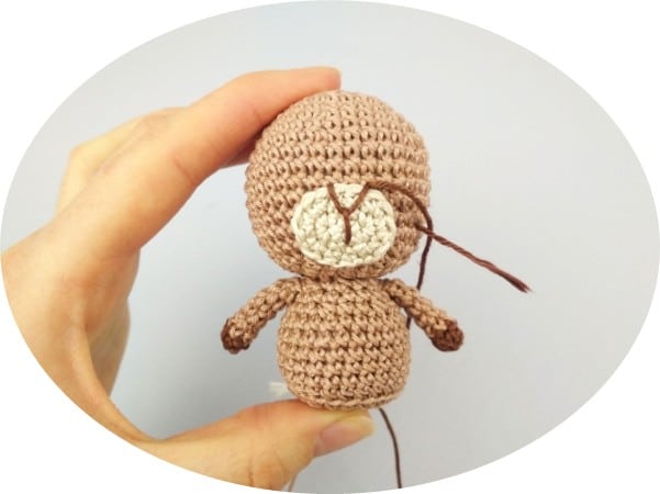 embroider the nose
