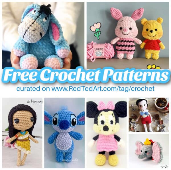 A wonderful collection of Free Disney Crochet Patterns with all your disney favourite characters