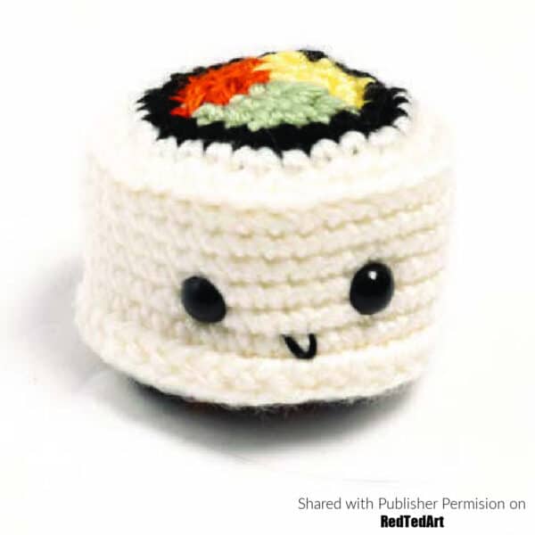 maki sushi amigurumi free crochet pattern