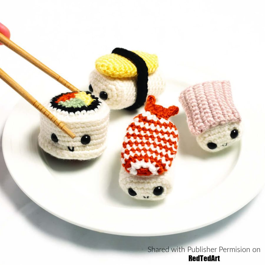 four free sushi crochet patterns