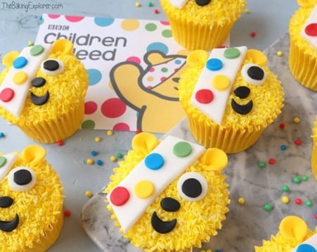 pudsey bear cupcakes
