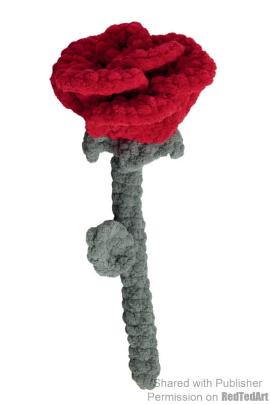 How to crochet a rose for valentines day