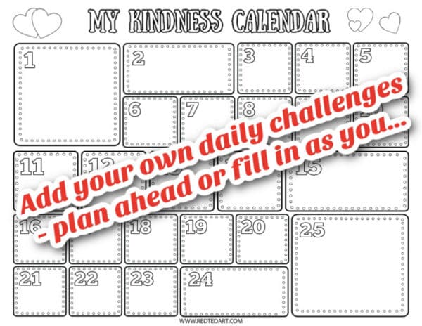 Write your own kindness ADvent Calendar