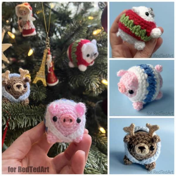 Amigurumi Crochet Ornaments free patterns