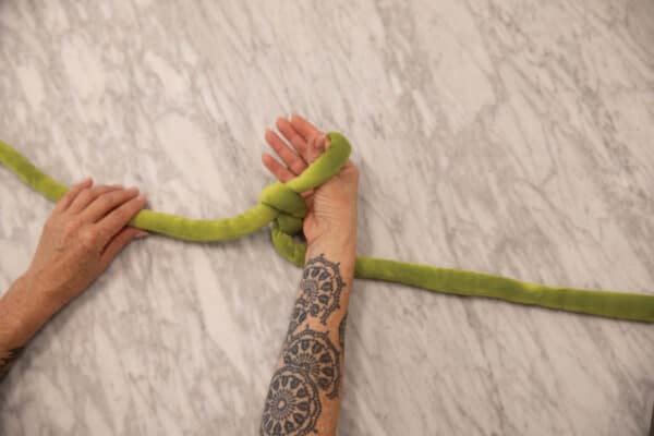 make your first slip stitch