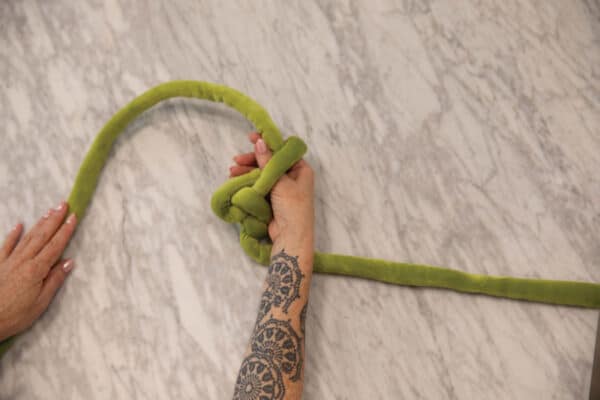 finger knit necklace