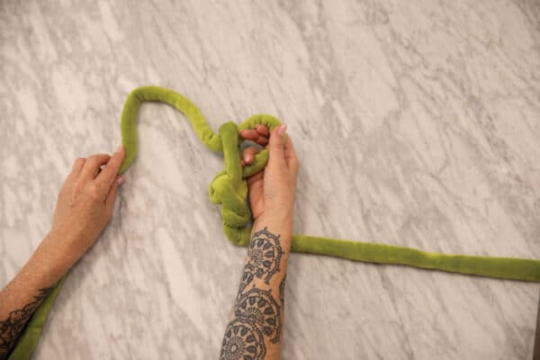 finger knitting chain