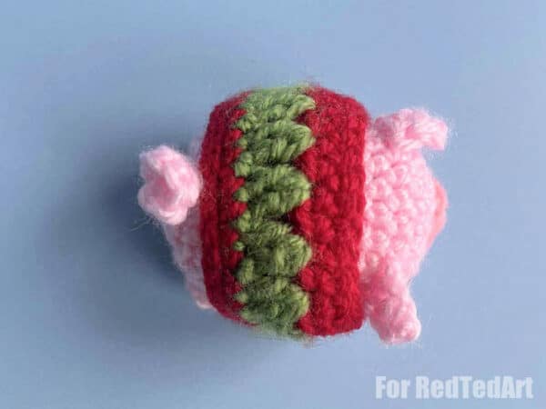 sweater crochet ornament pig