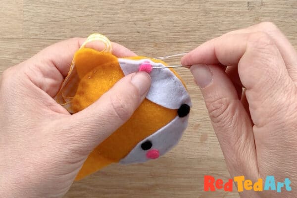 finishing sewing