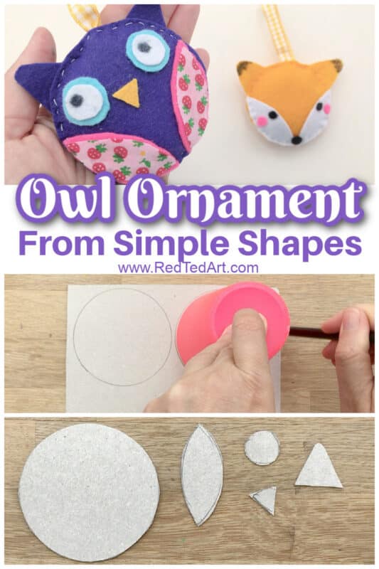 how to sew a felt owl ornament (easy shapes)